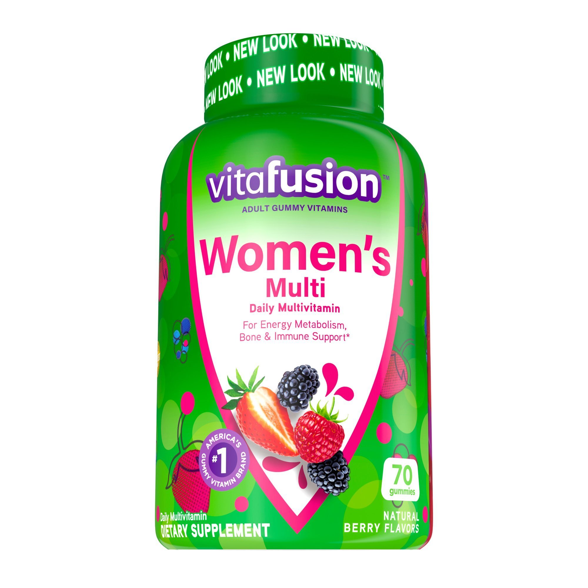 Vitafusion Women's Daily Gummy Multivitamin with Vitamin C & E; Berry Flavors; 70 Count Vitafusion Women's Daily Gummy Multivitamin with Vitamin C & E; Berry Flavors; 70 Count