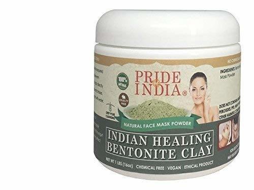 Indian Healing Bentonite Clay 1.0Lb Jar oz Face Mask Indian Healing Bentonite Clay 1.0Lb Jar oz Face Mask