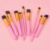 Beauty Eyeshadow Makeup Mixing Brush Tool Set with Wooden Handle