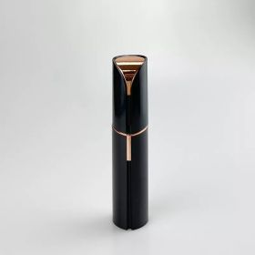 Lipstick Shaver Mini Portable Electric Eyebrow Trimmer Ladies Epilator Armpit Rechargeable Hair Remover Shaving Knife Mini Shaver (Color: Black)
