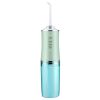 Water Flosser Cordless Dental Oral Irrigator Waterproof Teeth Cleaner with 3 Modes 4 Nozzles 7.44oz Detachable Water Tank for Travel Home