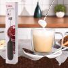 Electric Milk Frother Handheld Egg Beater Coffee Frother Electric Stirrer - Matcha Whisk & Drink Mixer Handheld - Hand Held Milk Frother & Electric Wh